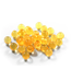 CLEARDRIFT CLEARDRIFT SOFT BEADS - CLEAR - 10MM - 30PK - NATURAL ORANGE