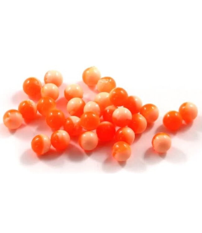CLEARDRIFT CLEARDRIFT SOFT BEADS - 50/50 - 10MM - 15PK - HOT ORANGE/FUZZY PEACH