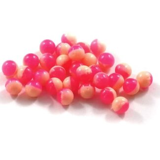 CLEARDRIFT CLEARDRIFT SOFT BEADS - 50/50 - 10MM - 15PK - HOT PINK/FUZZY PEACH