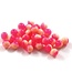 CLEARDRIFT CLEARDRIFT SOFT BEADS - 50/50 - 10MM - 15PK - HOT PINK/FUZZY PEACH