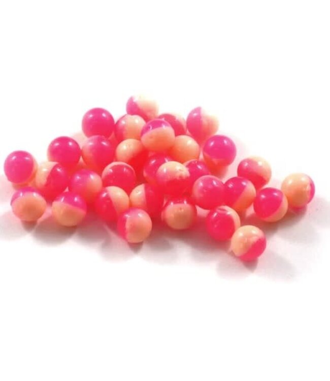 CLEARDRIFT CLEARDRIFT SOFT BEADS - 50/50 - 10MM - 15PK - HOT PINK/FUZZY PEACH