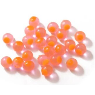 CLEARDRIFT CLEARDRIFT SOFT BEADS - EMBRYO - 10MM - 24PK - CANDY APPLE/ORANGE DOT