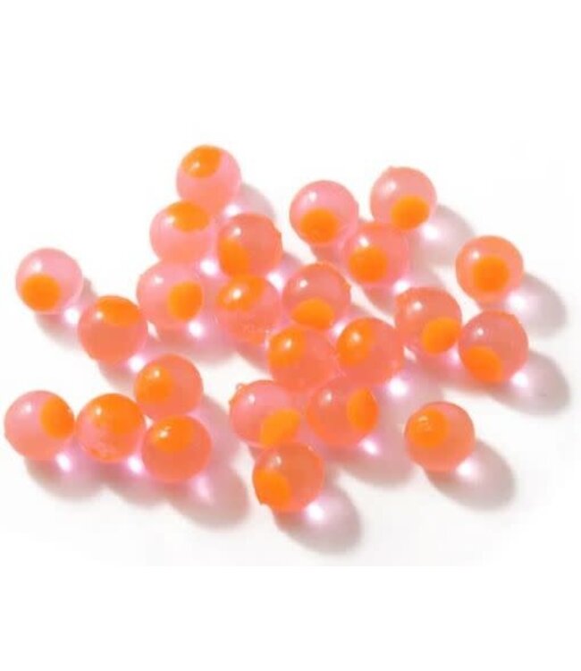 CLEARDRIFT CLEARDRIFT SOFT BEADS - EMBRYO - 10MM - 24PK - CANDY APPLE/ORANGE DOT