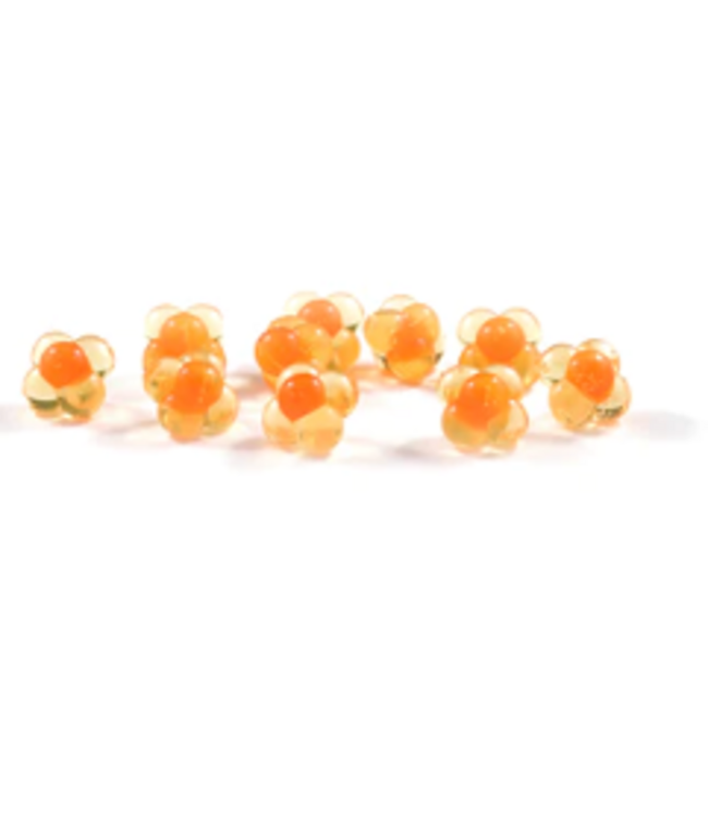 CLEARDRIFT CLEARDRIFT - EGG CLUSTER - EMBRYO - MEDIUM - 10PK - NATURAL ORANGE / ORANGE DOT