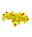 CLEARDRIFT CLEARDRIFT SOFT BEADS - EMBRYO - 10MM - 24PK - BRIGHT CHARTREUSE / RED DOT