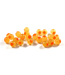 CLEARDRIFT CLEARDRIFT SOFT BEADS - EMBRYO - 8MM - 30PK - YELLOW MUSTARD / ORANGE DOT