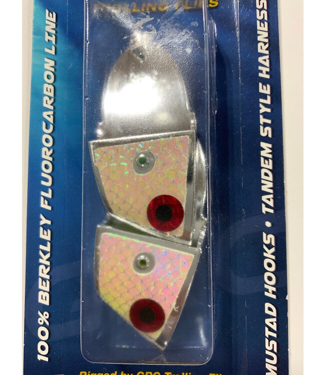 GRC Trolling Flies GRC TOURNAMENT CUT BAIT HEADS 2PK CHROME PRO AM