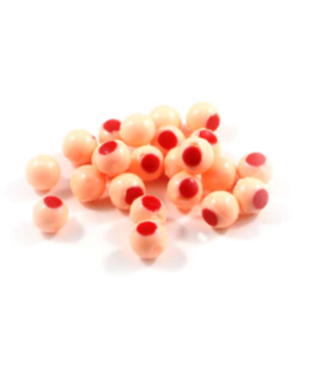 CLEARDRIFT CLEARDRIFT SOFT BEADS - EMBRYO - 8MM - 30PK - DEAD EGG / RED DOT