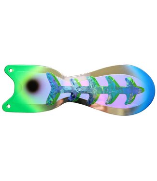 DREAMWEAVER LURE COMPANY DREAMWEAVER SPIN DOCTOR FLASHER 8" CHROME UV A-B (SD70961-8)