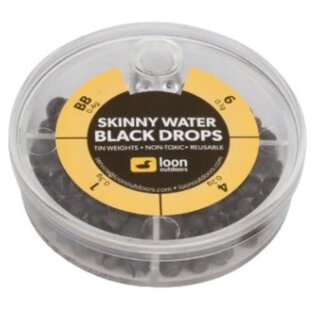 Loon Outdoors LOON - TIN DROPS - 4 DIVISION SKINNY WATER - BLACK - (Incl. 6, 4, 1, BB)