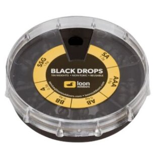 Loon Outdoors LOON - TIN DROPS - 6 DIVISION - BLACK - (Incl. 4, BB, AB, AAA, SA, SSG)