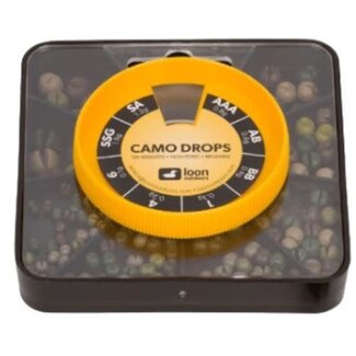 Loon Outdoors LOON - TIN DROPS - 8 DIVISION - BLACK - (Incl. 6, 4, 1, BB, AB, AAA, SA, SSG)