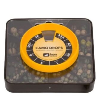 Loon Outdoors LOON - TIN DROPS - 8 DIVISION - BLACK - (Incl. 6, 4, 1, BB, AB, AAA, SA, SSG)