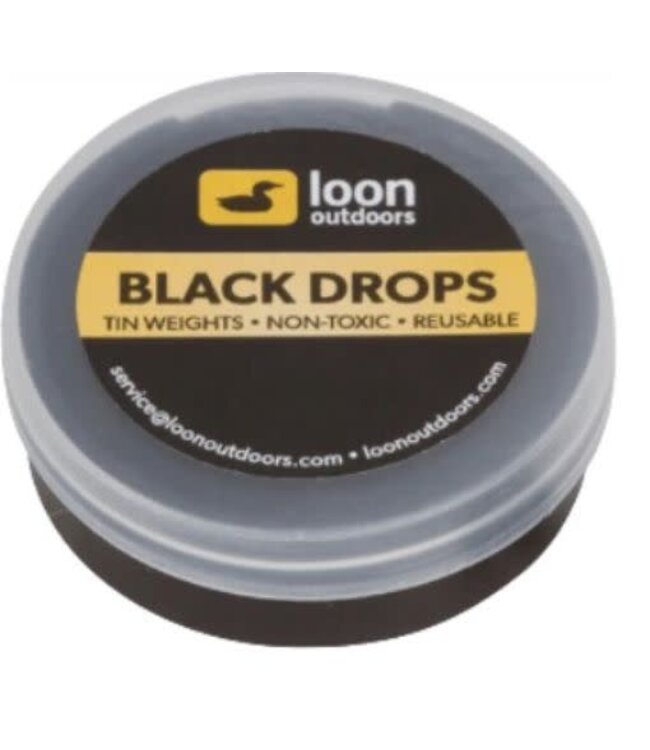 Loon Outdoors LOON - TIN DROPS - REFILL TUB - NO.4 - BLACK - (0.2G)