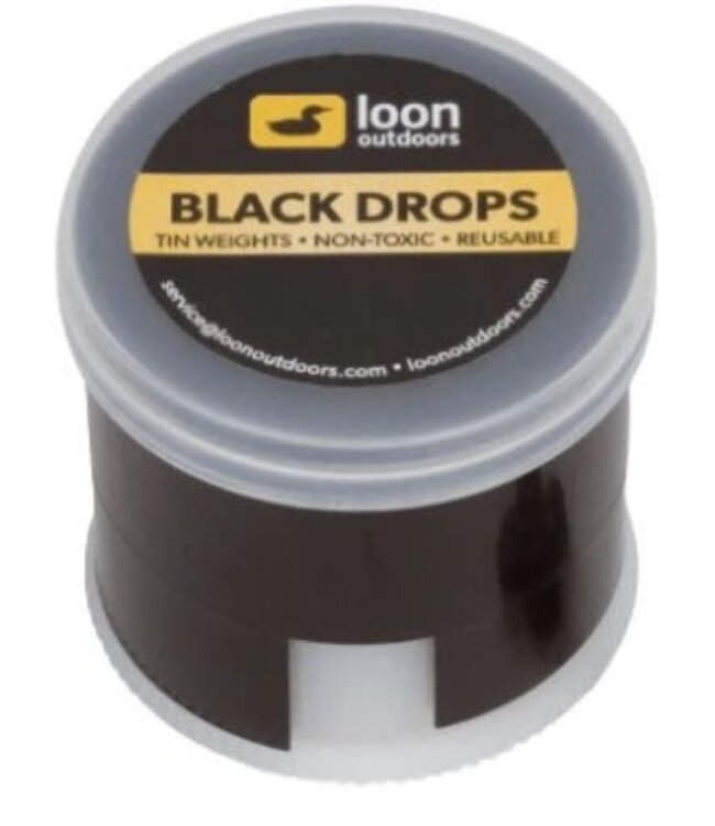 Loon Outdoors LOON - TIN DROPS - TWIST POT - NO.6 - BLACK - (0.1G)