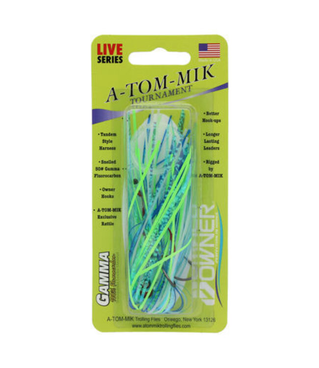 A-TOM-MIK MFG. L-225 A-TOM-MIK TOURNAMENT SERIES TROLLING FLY UV DOLPHIN LIVE