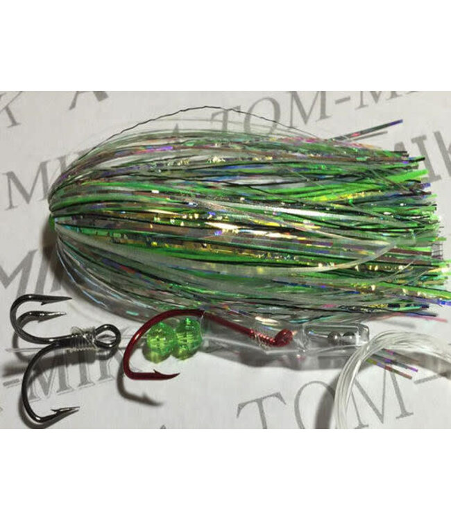 A-TOM-MIK MFG. S511 A-TOM-MIK TOURNAMENT SERIES TROLLING FLY SHREDDED FROG GLOW