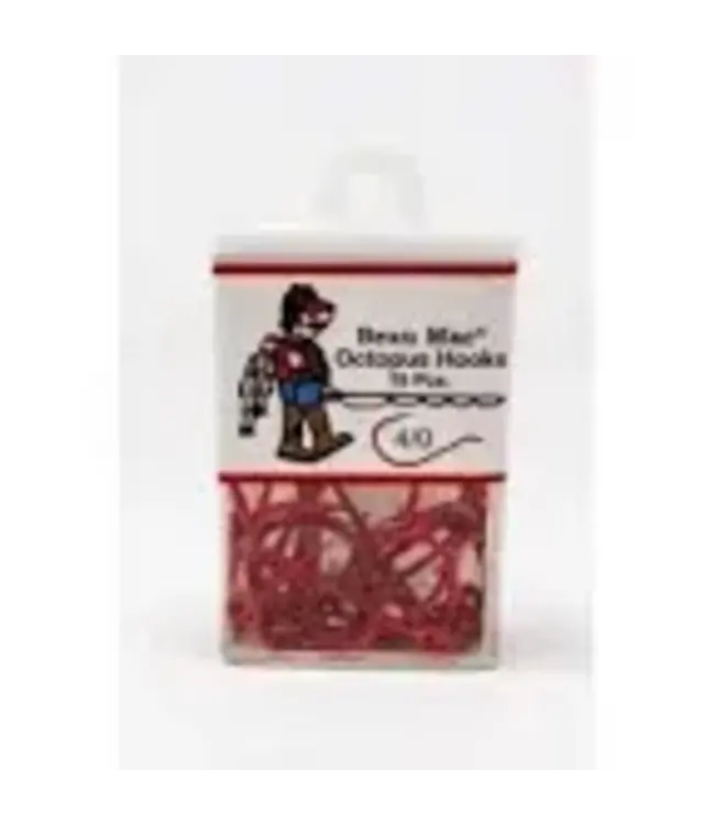 BEAU MAC-SMI Beau Mac Octopus Hooks 54 4 Red