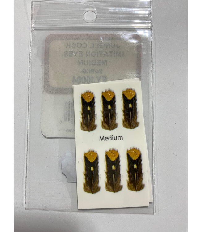 Wapsi JUNGLE COCK IMITATION EYES, MEDIUM  EYJ0004