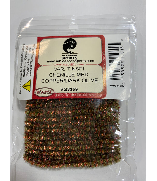 Wapsi VAR. TINSEL CHENILLE MED VG3359 COPPER/DARK OLIVE