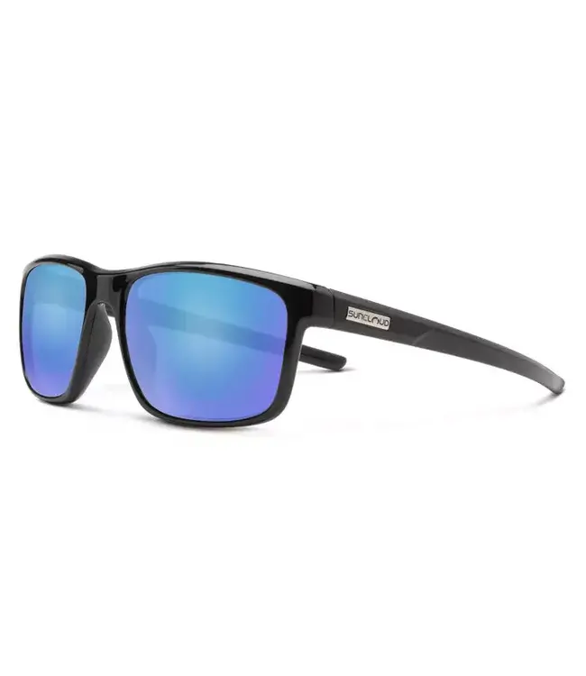 Suncloud Polarized Optics SUNCLOUD RESPEK BLACK POLARIZED BLUE MIRROR