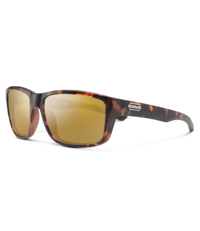 Suncloud Polarized Optics SUNCLOUD MAYOR MATTE TORTOISE POLARIZED SIENNA MIRROR