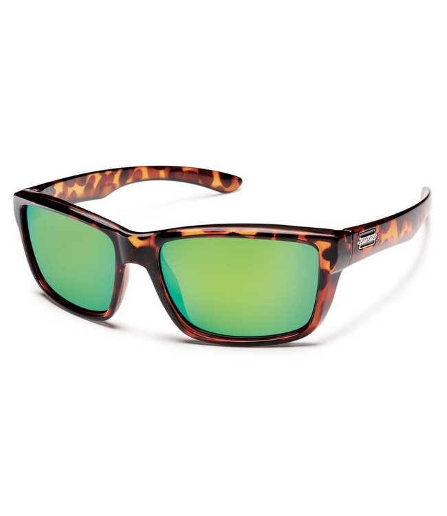 Suncloud Polarized Optics SUNCLOUD MAYOR TORTOISE POLARIZED GREEN MIRROR