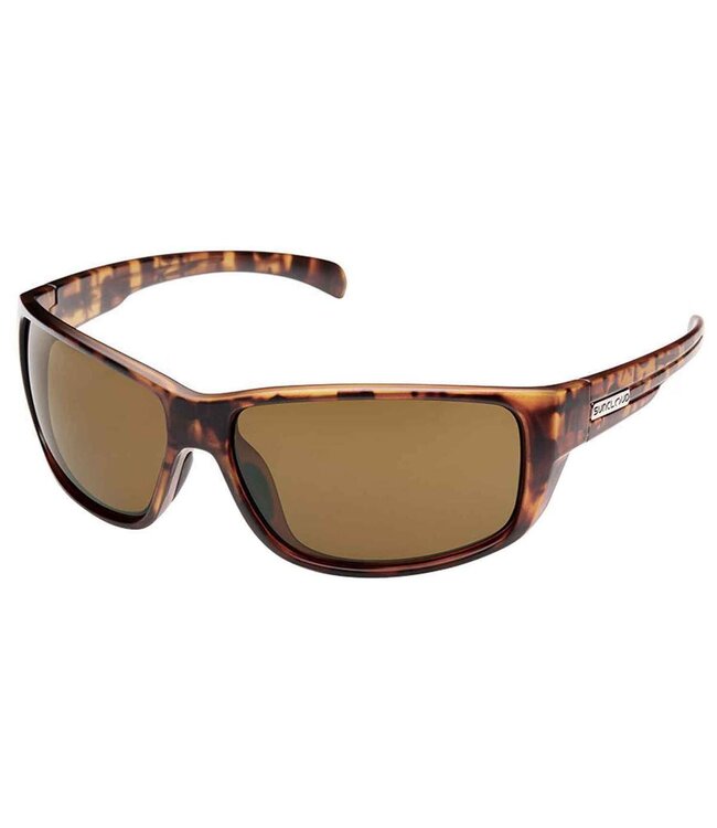 Suncloud Polarized Optics SUNCLOUD MILESTONE MATTE TORTOISE POLARIZED BROWN MIRROR