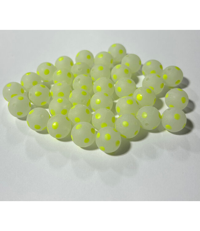 Salmon River Bead CO Glow Soccer Ball Chartreuse