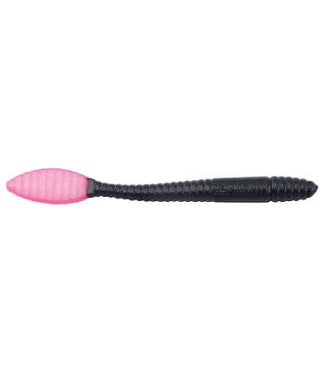 Mad River Mad River Steelhead Worms 3" Black/Pink Pearl Tail, Floating