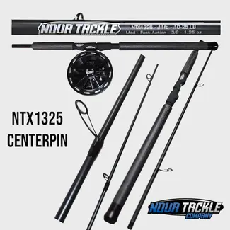 NOVA TACKLE COMPANY NOVA TACKLE - NTX CENTER PIN ROD-11'-2PC-10-25LB-CARBON FIBER GRIP(NTX1325)