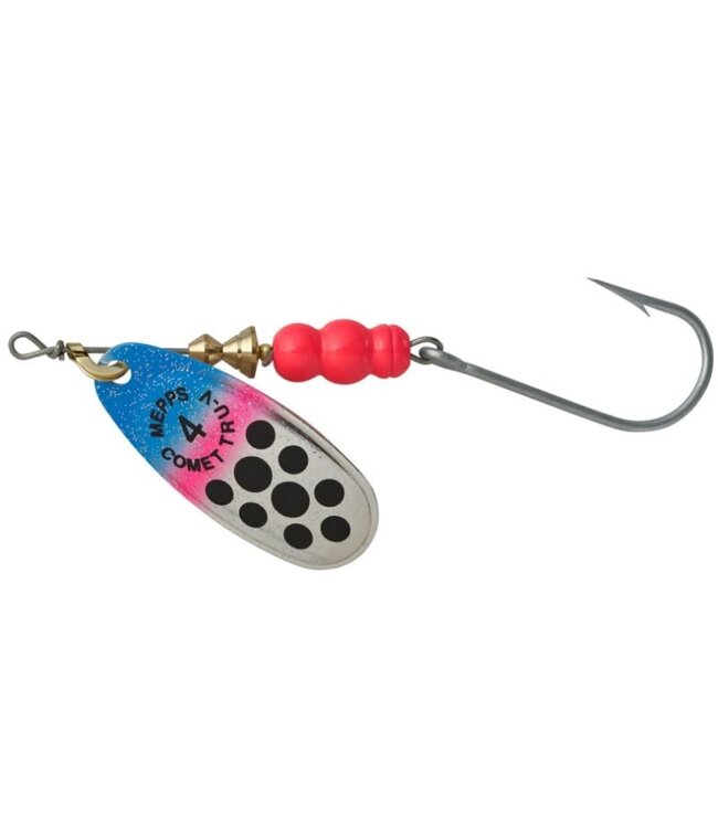 SHELDONS (MEPPS) MEPPS COMET TRU-V (Salmon River Legal Single) 1/3OZ, TRU-V RAINBOW TROUT / BLACK (CTV4PR TRTBK)