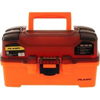 PLANO MOLDING CO. Plano 2 tray tackle box bright Orange