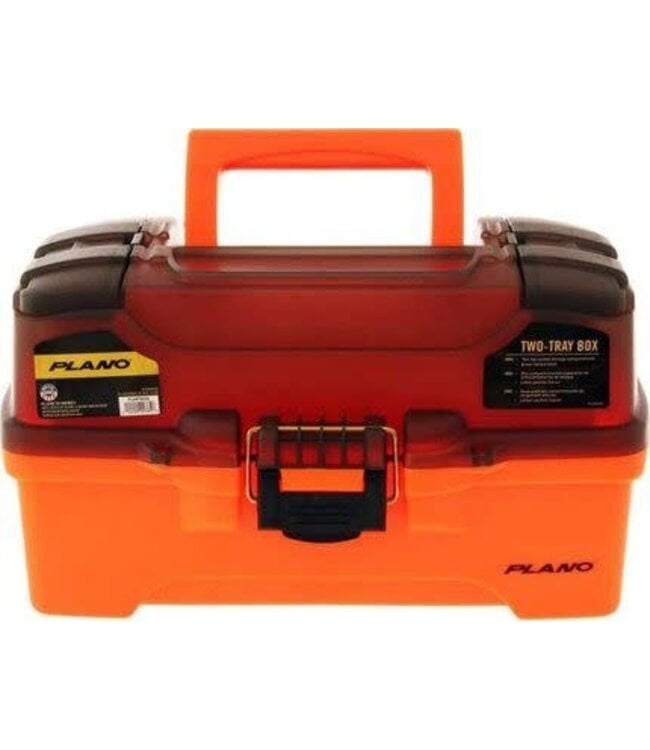 PLANO MOLDING CO. Plano 2 tray tackle box bright Orange