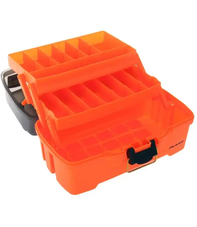 PLANO MOLDING CO. Plano 2 tray tackle box bright Orange