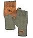 Fish Monkey, LLC HUNT MONKEY WOOLY HALF FINGER WOOL FISHING GLOVE -(WOOL-S/M) - GREEN -
