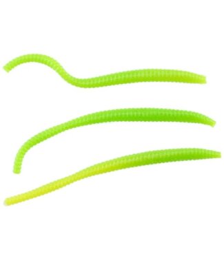 Berkley PowerBait Power Floating Trout Worm Half Bag Green Chartreuse