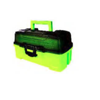 PLANO MOLDING CO. Plano 1 tray tackle box bright green