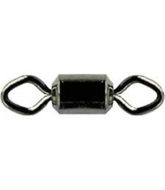 Mustad MUSTAD BLACK ROLLING SWIVEL w/DIAMOND EYE SZ 10