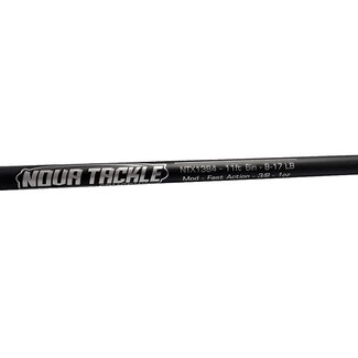 NOVA TACKLE COMPANY NOVA TACKLE - NTX SPIRAL WRAPPED BAITCASTER ROD  11'6" 2PC 8-17LB CARBON FIBER GRIP