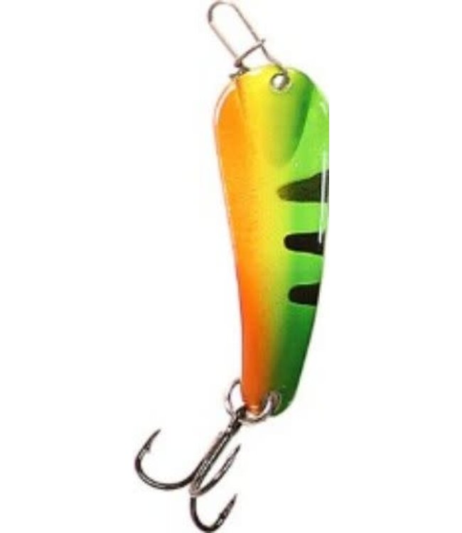 CUSTOM JIGS & SPINS INC. SLENDER SPOON - PRO SERIES - 5/16OZ - GOLD/FIRETIGER