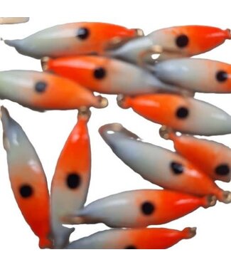 Caty Jigs CATY JIGS - LIGHTNING - SZ6 - 2PK - BLAZE ORANGE/WHITE GLOW