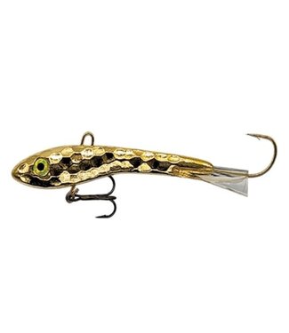 Moonshine Lures MOONSHINE SHIVER MINNOW - SZ1 - 3/8OZ - HAMMERED GOLD