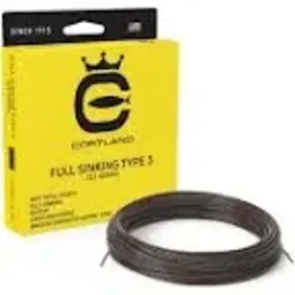 Cortland CORTLAND 333 CLASSIC FULL SINKING TYPE 3  WF7S BROWN 90FT FRESHWATER/SALTWATER