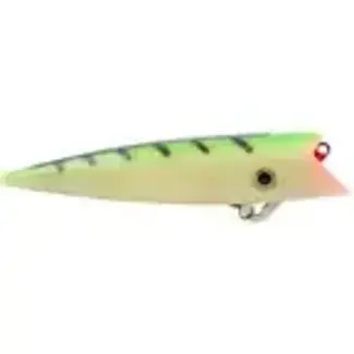 DREAMWEAVER LURE COMPANY CAPTAINS CHOICE PLUG - SUPER GREEN BLACK LADDER BACK (95002)