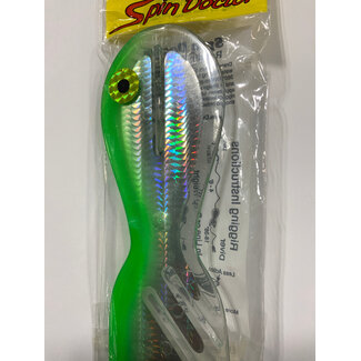DREAMWEAVER LURE COMPANY DREAMWEAVER SPIN DOCTOR FLASHER 8" UV GREEN HAZE (SD70117-8)