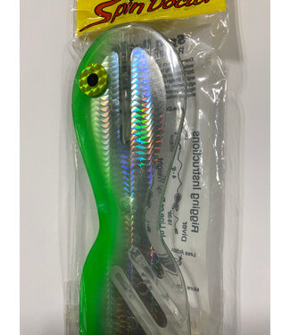 DREAMWEAVER LURE COMPANY DREAMWEAVER SPIN DOCTOR FLASHER 8" UV GREEN HAZE (SD70117-8)