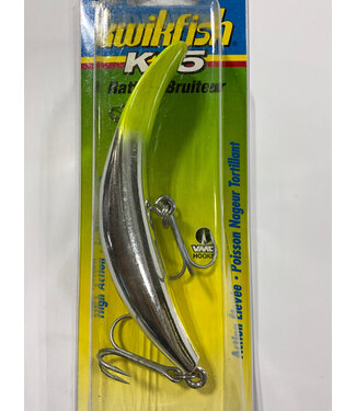 Luhr-Jensen K15 Kwikfish (Rattle)  Silver / Chart Head