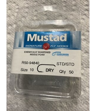 Mustad MUSTAD R50-94840 STD/STD  SZ10 50PK