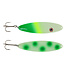 Moonshine Lures MOONSHINE LURES MAGNUM DOTTED GLOW GREEN SKIRT MS-DGG-M